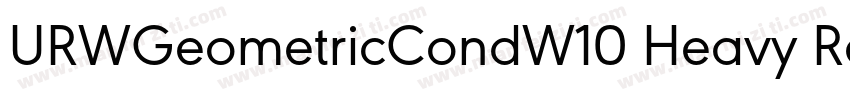 URWGeometricCondW10 Heavy Regular字体转换